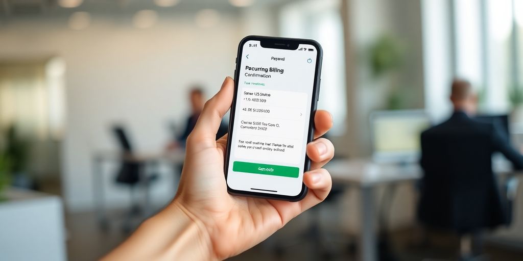 confirmation in office that can see the automatically deducted money