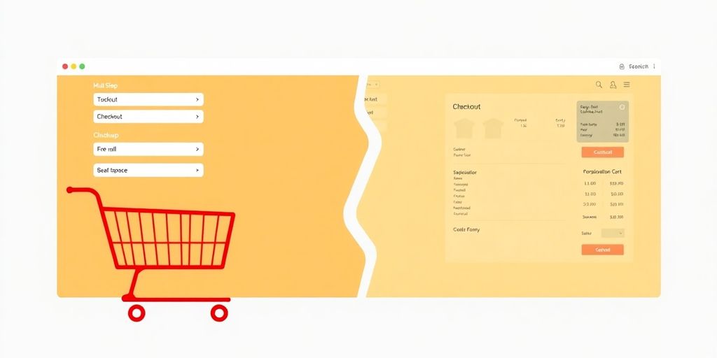 Shopping cart designs for multi-step and single-page checkout.
