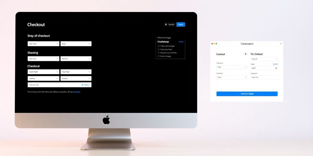 Checkout interfaces: multi-step and single-page designs.