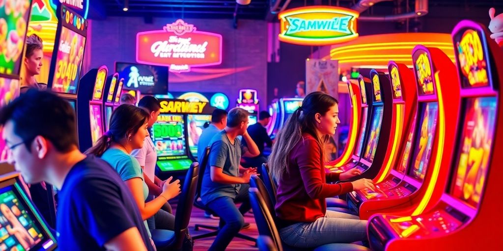 Diverse gamers enjoying an exciting gaming experience together.