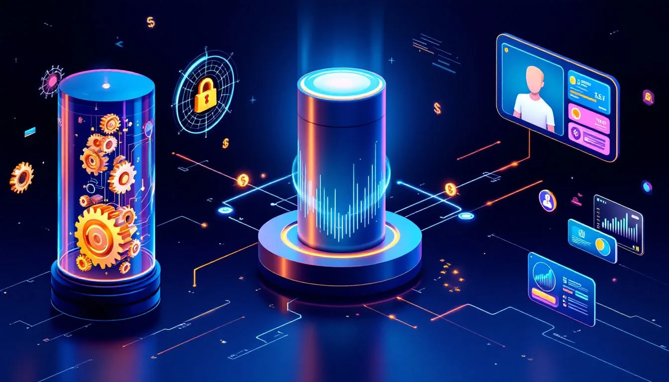 An illustration depicting the concept of a payment gateway with a focus on online payments.