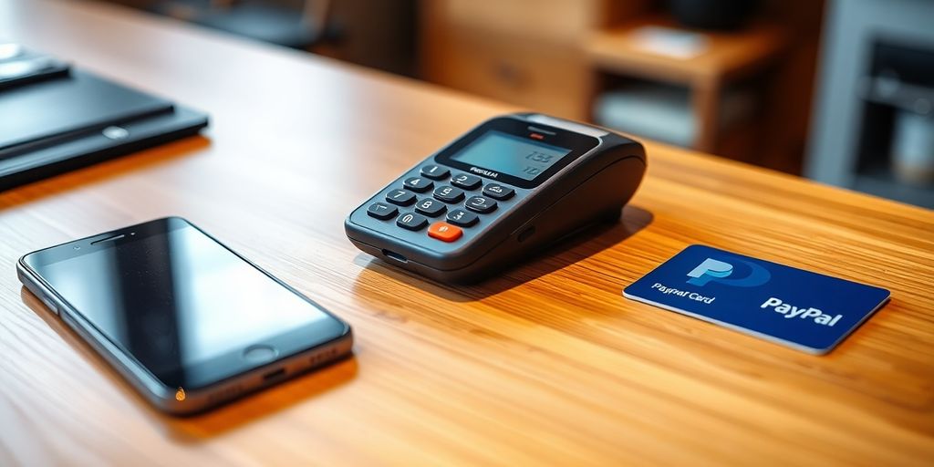 Close-up of credit card reader and mobile payment device.