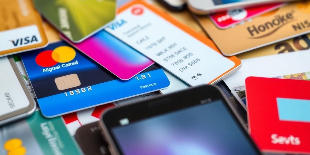 Diverse payment methods for digital agencies in a photograph.