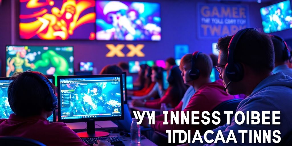 Gamers engaged in action during an online gaming session.