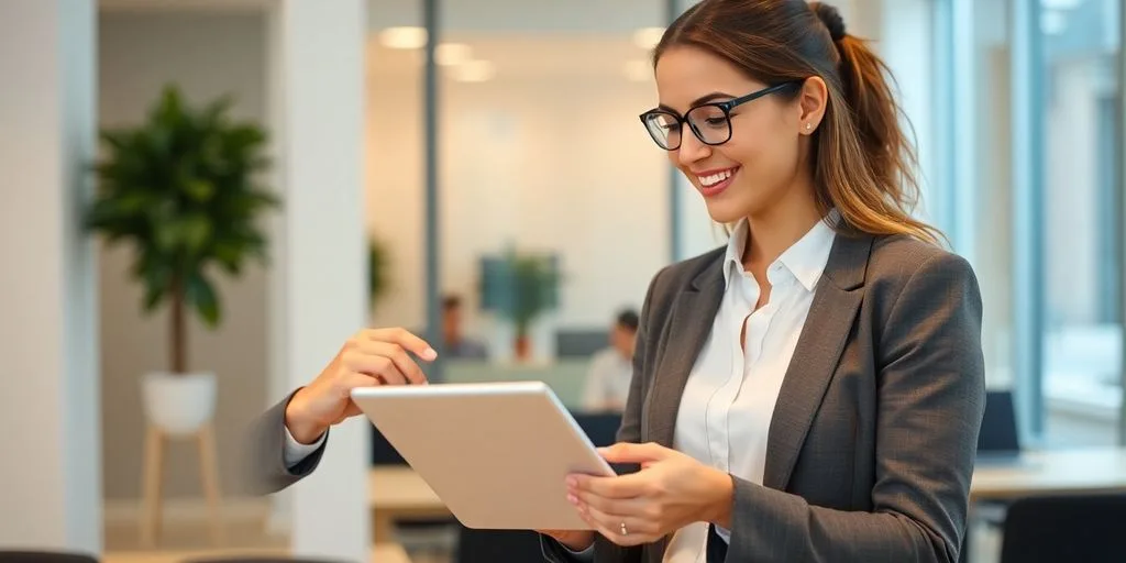 Business professional processing transaction with QuickBooks Merchant Account.