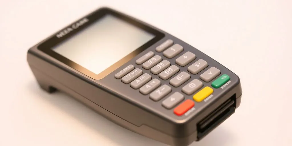 FD150 credit card terminal on a clean surface.
