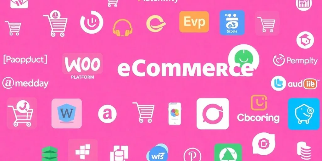 Collage of e-commerce platform logos for online stores.
