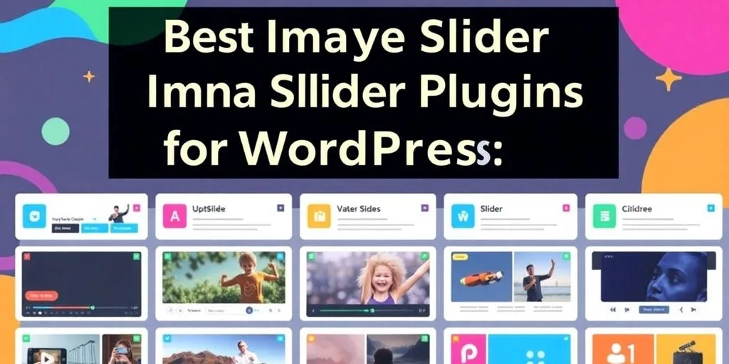 Colorful image slider plugins for WordPress in 2025.