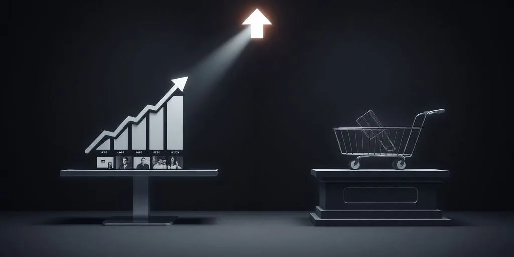 Two competing e-commerce platforms, one rising, one established.