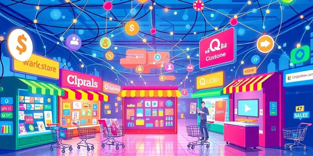 Diverse eCommerce platforms in a dynamic, open-source digital marketplace.