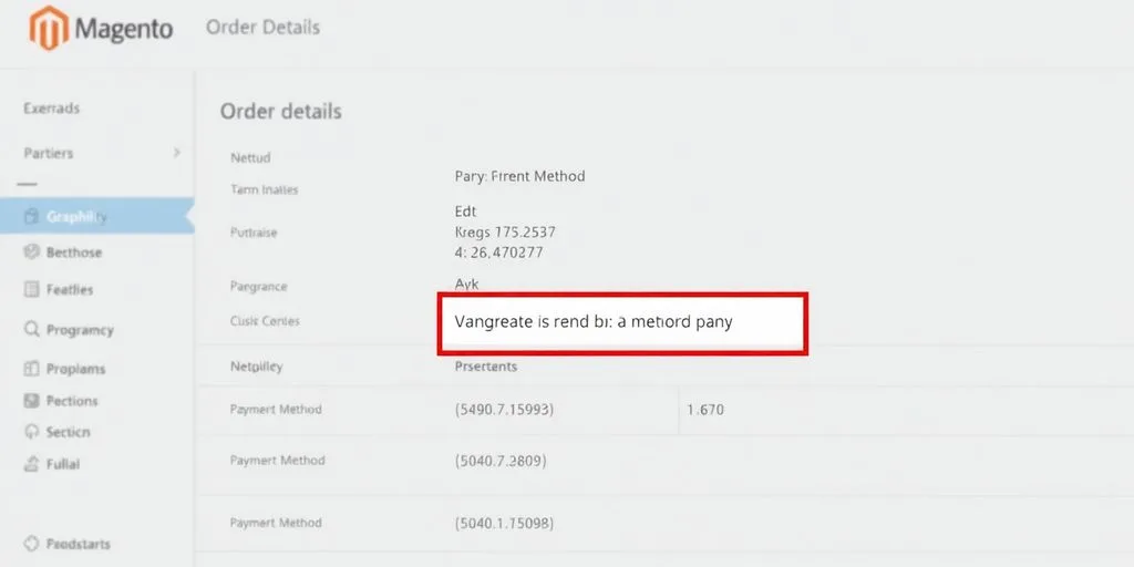 Magento 2 order payment details screen