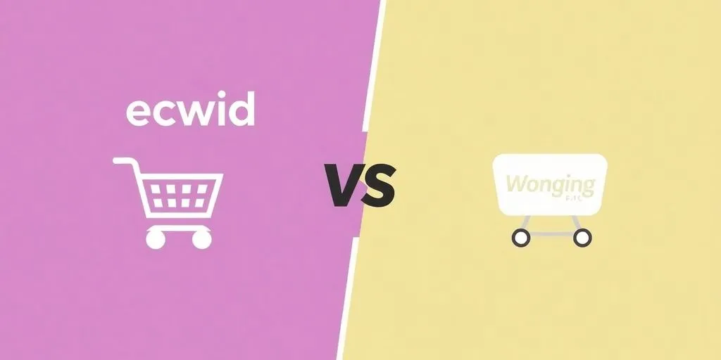 Ecwid and WooCommerce logos side-by-side.