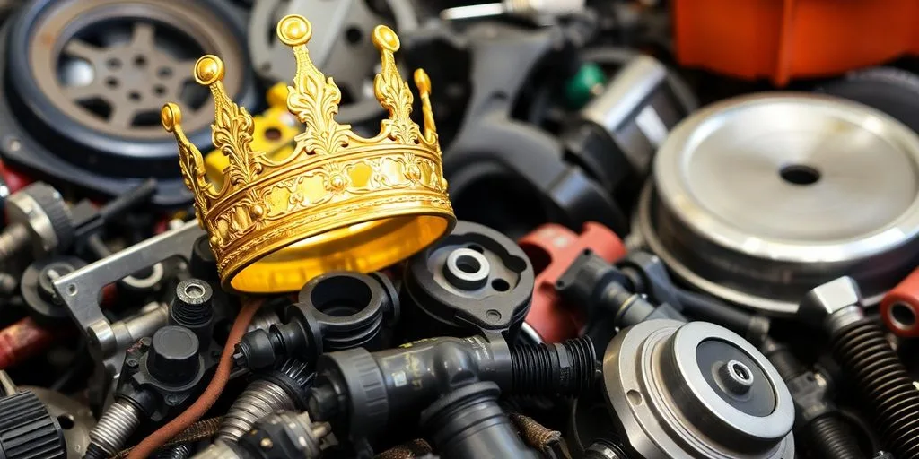 Car part selection with a kingly crown.