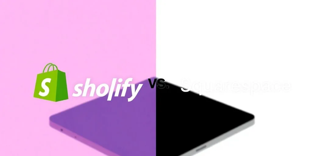 Shopify and Squarespace logos side by side.